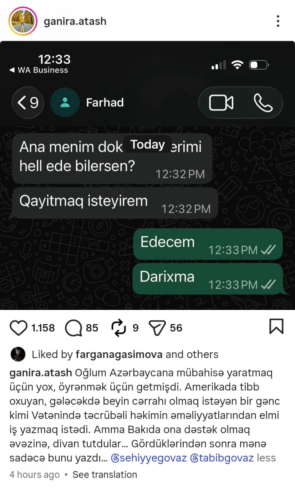 "Oğluma Bakıda divan tutdular" - Qənirə Ataşova (FOTO)